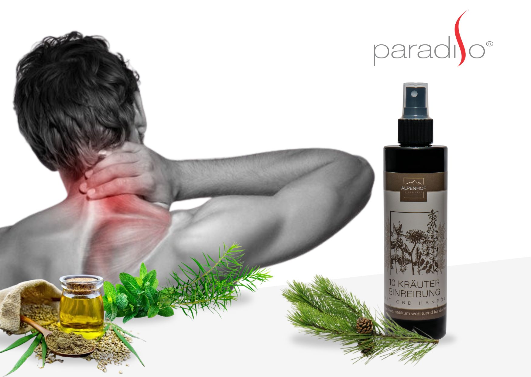 ALPENHOF 10Herbal Rub со CBD масло од коноп